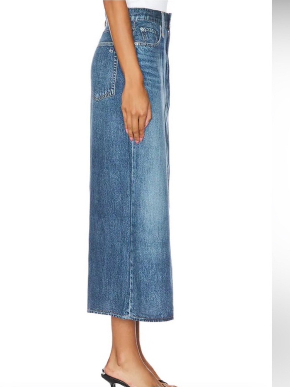 Rag & Bone Liquid Miramar Clara Midi Skirt- Size 26- Like New - Picture 4 of 15